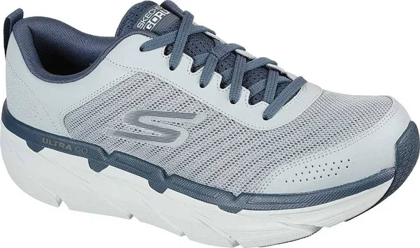 Skechers Men's Max Cushioning Premier Parag Running Sneaker - Grey/Navy