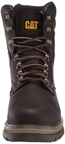 Cat 8x22 Fairbanks TX Steel Toe Waterproof Boots, Men's Mulch
