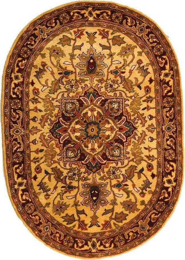 Safavieh Classic CL763A 2&3x22 x 10&0x22 Runner Light Gold, Red Area Rug