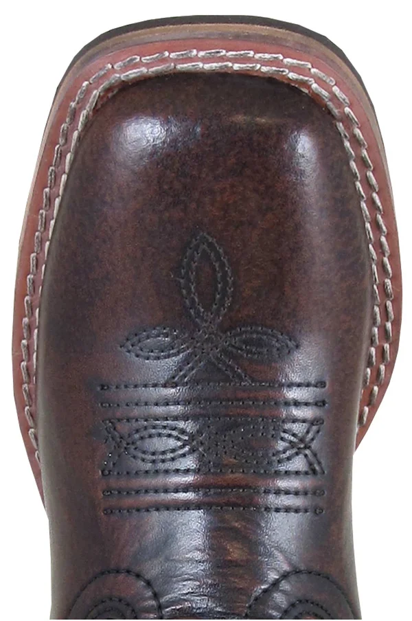 Smoky Mountain Boys& Chocolate Landry Pull on Boots - Square Toe