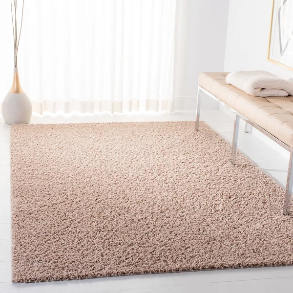 Safavieh Primo Shag PRM300A 5&3x22 x 7&6x22 Ivory Area Rug