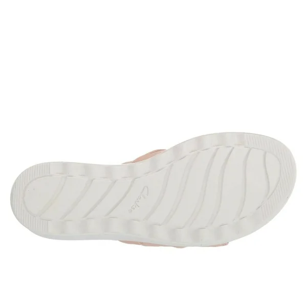 Clarks Women's Jillian Leap Wedge Slide, Size: 8.5, Blush Leather