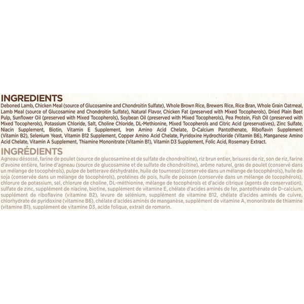 Nutro Wholesome Essentials Senior Lamb & Rice Dry Dog Food - 30 lbs