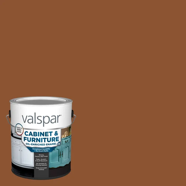 Valspar Cabinet and Furniture Satin Jasper Stone Ci93 Enamel Interior Paint (1-Gallon), CI93-740154