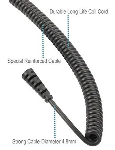 Commountain Speaker Mic with Kevlar Reinforced Cable for Motorola Radio XTS1500 XTS2500 XTS3000 XTS5000 XTS 1500 2500 3000 3500