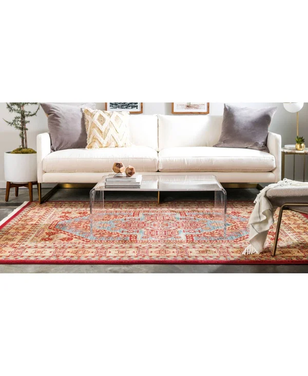 Unique Loom Musa Sahand Area Rug - 5& x 8& (Navy Blue)