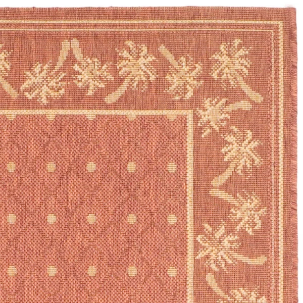 Safavieh 8& x 11& Courtyard CY5148A Rust, Sand Rug