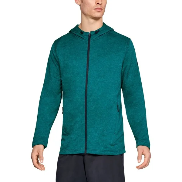 Under Armour Men's Mk1 Terry Full Zip Hoodie - Tourmaline Teal - Small