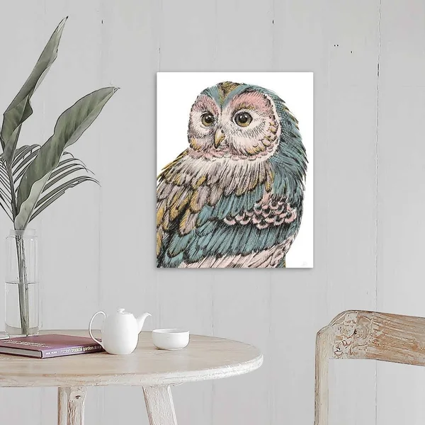 Beautiful Owls I Pastel, Canvas Wall Art, 16x20, Great Big Canvas