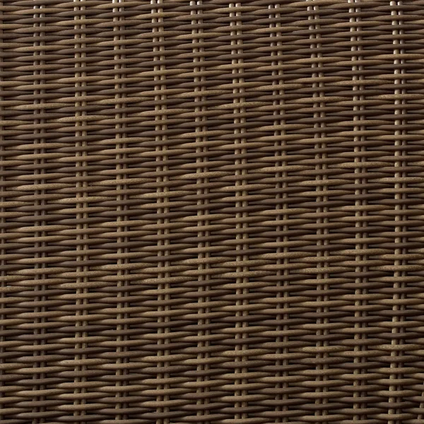 Bradenton Outdoor Wicker Ottoman - Weathered Brown/Sangria - Crosley