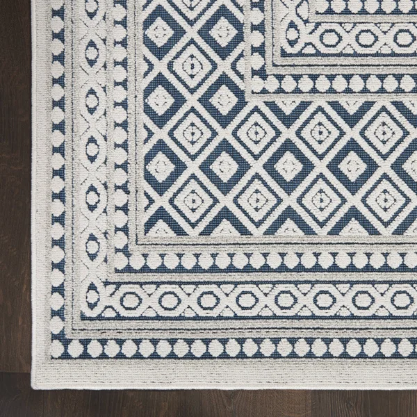 Nourison CLA02 Calobra LT Grey Area Rug- 4& x 6&