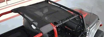 Jeep Wrangler Spiderweb Shade Krawler Trail Mesh Top; Tan KRAWLER-TJ-TM-Tan