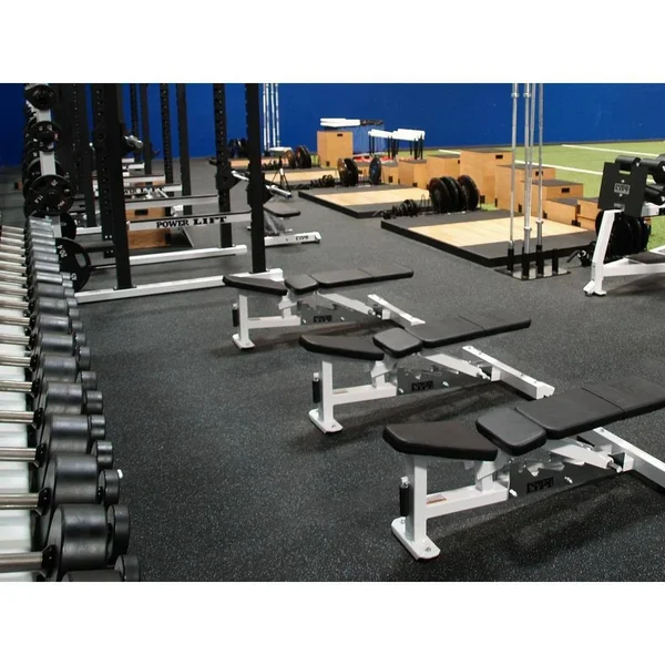 Survivor SportFloor Interlocking Isometric Black 24 in. x 24 in. x 0.25 in. Rubber Gym/Weight Room Flooring Tiles (32 Sq. ft.) (