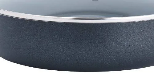 T-Fal A84284 Nonstick Deep Covered Everyday Pan with Silicone Loop Handles Cookware 12-Inch Black