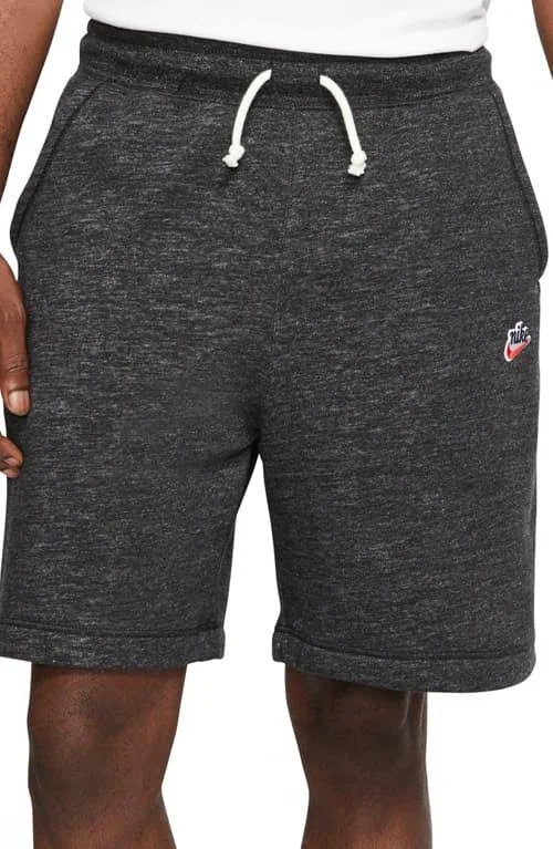 Nike Men's Sportswear Heritage Fleece Shorts, Size: Small, Black