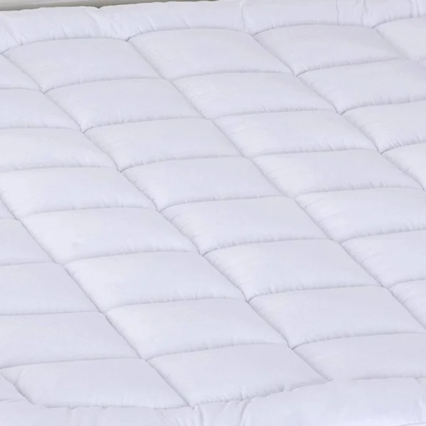Royal Tradition 2x22 Mattress Pad Topper Anchor Bands Plush Fiber King