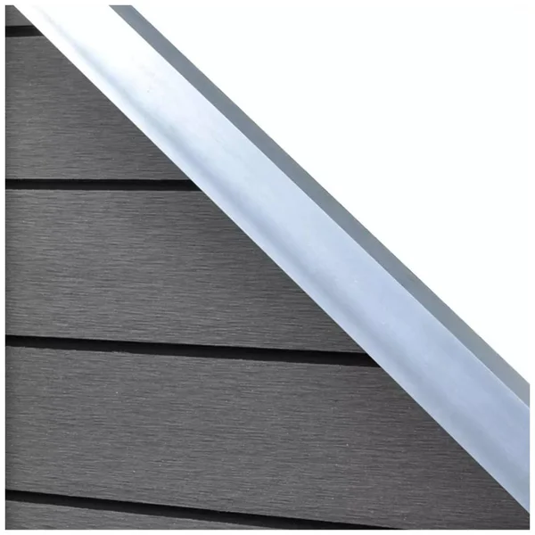 vidaXL Slanted WPC Garden Fence Panel Gray