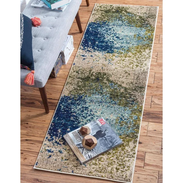 Unique Loom Vella Estrella Rug - Blue (8& 0 x 8& 0)