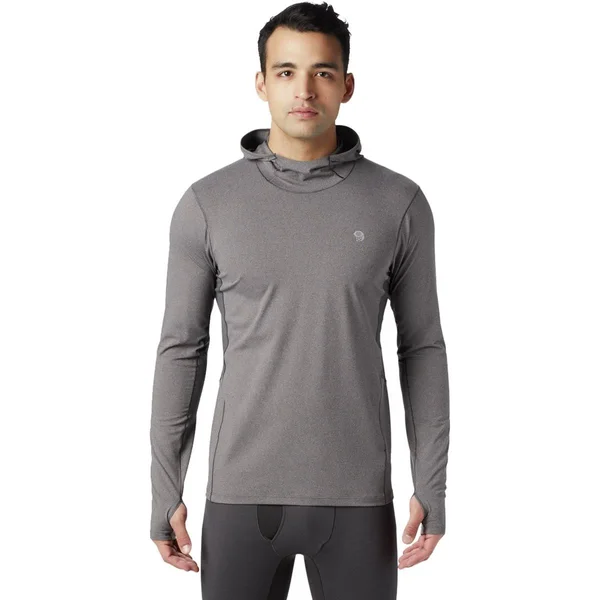 Mountain Hardwear Men's Ghee Hoody - Small - Heather Shark