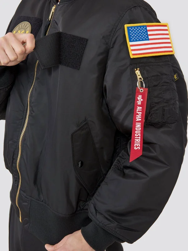 Alpha Industries - MA-1 Flex Bomber Jacket Black, 3XL