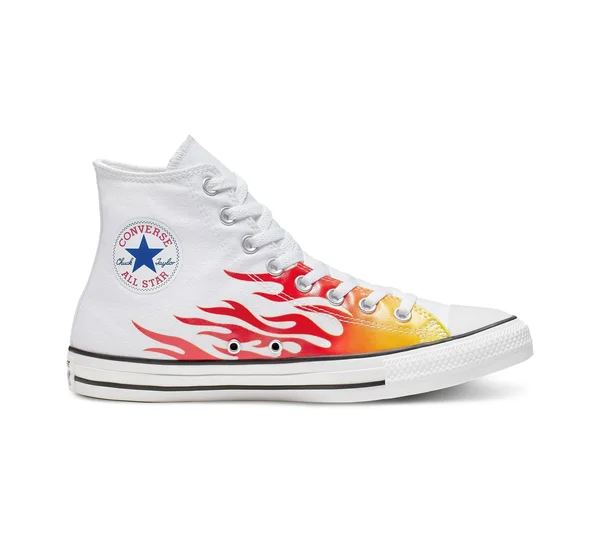 Converse Chuck Taylor All Star Hi &Flames& Shoes - Size 7