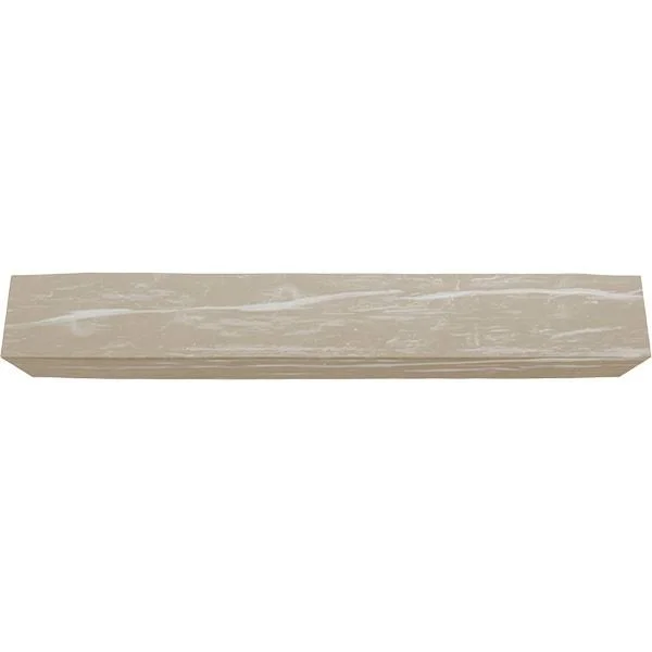 Ekena Millwork MANURW08X12X60WH 8x22H x 12x22D x 60x22W Riverwood Faux Wood Fireplace Mantel - White Washed