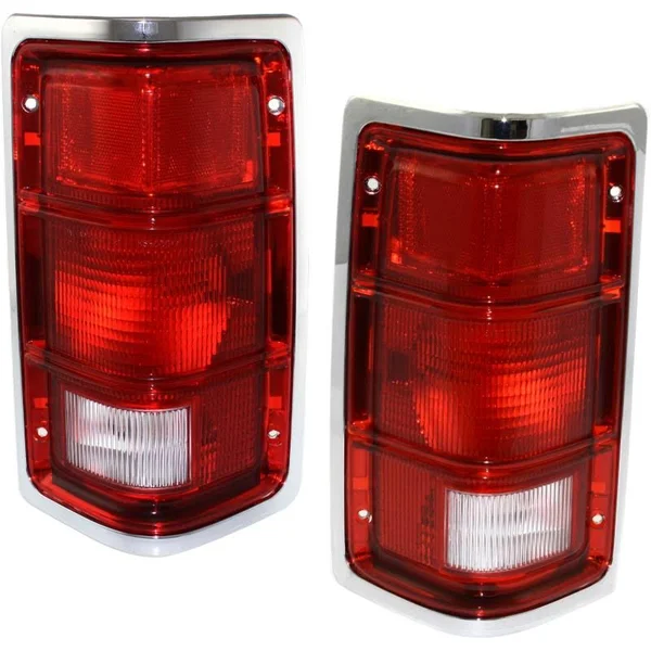 Replacement Tail Light Clear & Red Lens Driver and Passenger SIDE - 1-Year Unlimited-mileage Warranty SET-TRI4721