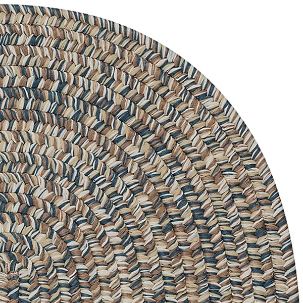 Colonial Mills Carrington Tweed Storm Gray Rug - 5 ft x 8 ft Oval