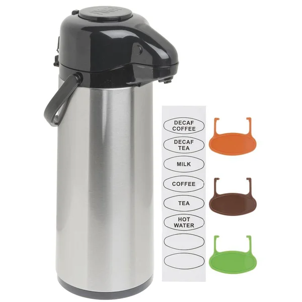 Hubert 2 1/2 L Stainless Steel Glass-Lined Pump Lid Air Pot