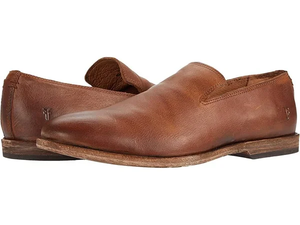 Frye Chris Venetian Flats in Tan, Men's Size 7.5