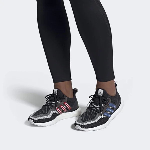 Ultraboost Running Shoes City Printed/Core Black/Blue/Scarlet