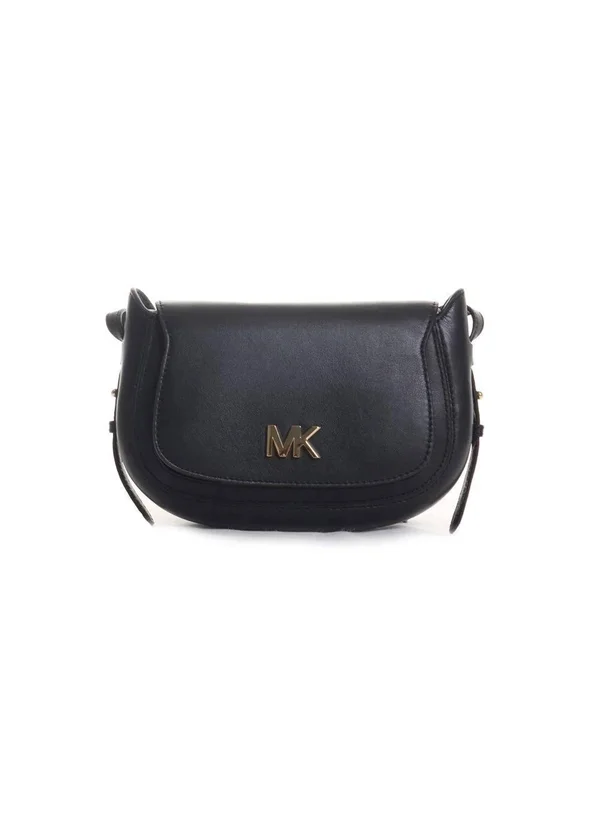 Michael Michael Kors - Jolene Small Leather Saddle Bag, Black, One Size