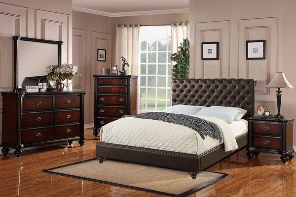 Poundex Brown Queen Bed F9336Q