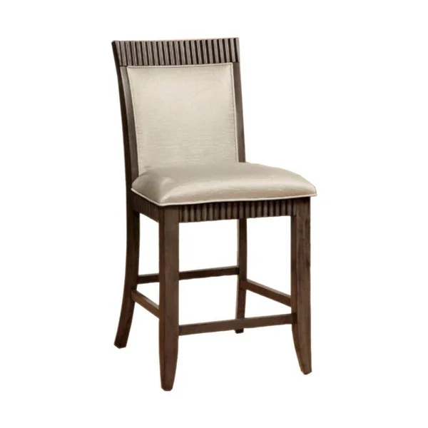Forbes II Contemporary Counter Height Chair Gray Finish, Set of 2