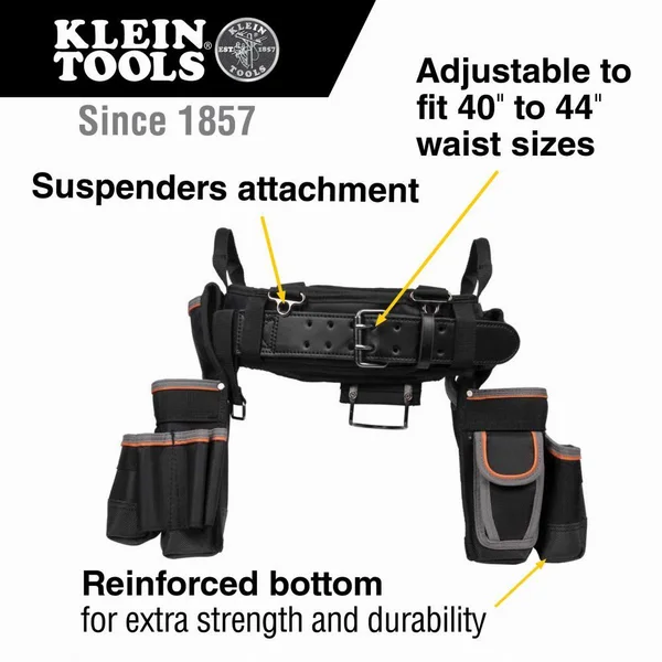 Klein Tools 55429 TRADESMAN Pro Electrician&s Tool Belt, XL