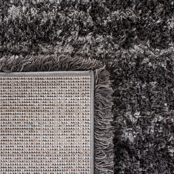Safavieh Iceland Issie Abstract Shag Area Rug, Dark Grey/Ivory, 5&3 inch x 7&6 inch