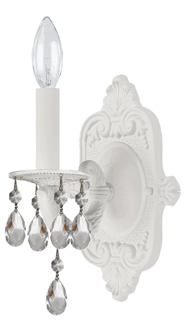 Crystorama 5021-VB-CL-SAQ Paris Market 1 Light Spectra Crystal Bronze Sconce