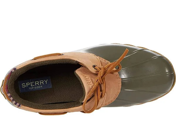 Sperry Women's Saltwater 1-Eye Boot - 8.5 - Tan - Olive