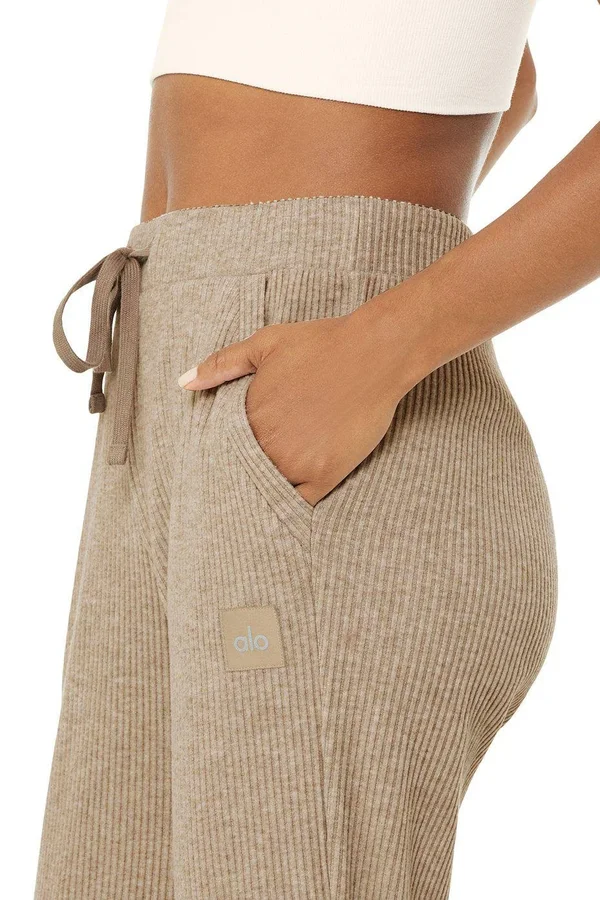 Alo Yoga - Muse Sweatpant in Gravel Heather, Size: Large