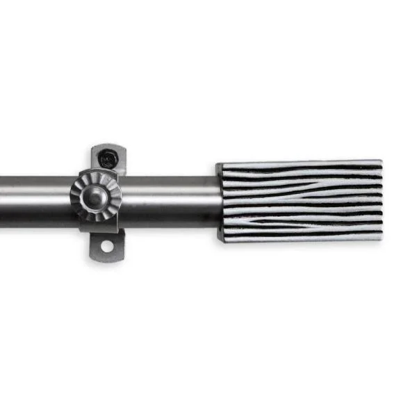 Rod Desyne Alder Curtain Rod: 48-84 inch Satin Nickel