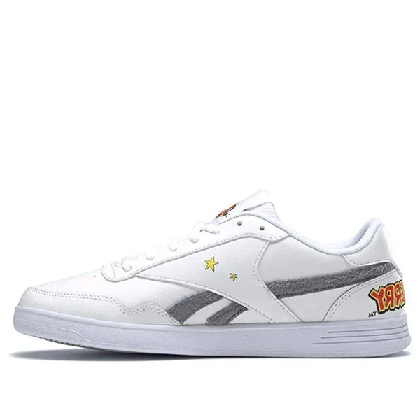 Reebok Tom & Jerry x Royal Techque T &White Grey& White/Cold Grey 5/Bright Yellow Sneakers/Shoes H00841 (US Size 6.5)