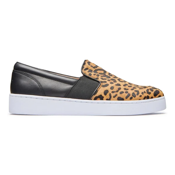 Vionic Demetra Slip on Sneaker Tan Leopard, 8, M