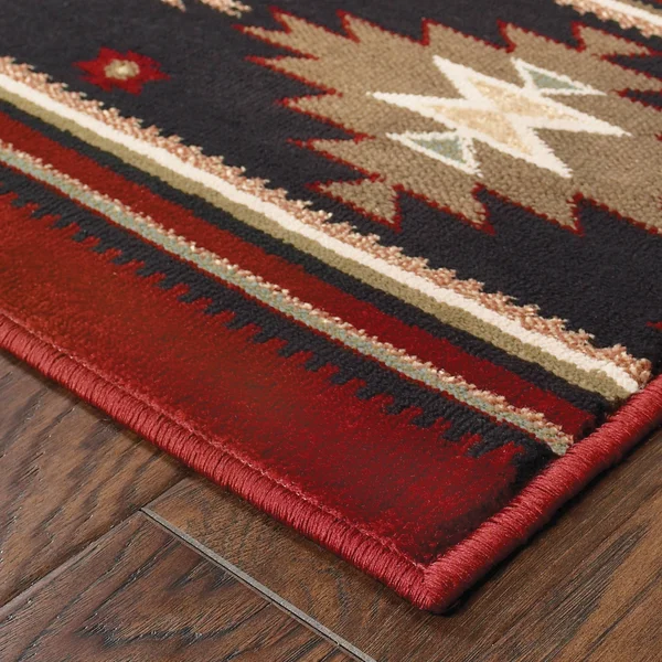 Copper Grove Allegheny Southwestern Area Rug - 7&8x22 x 10&10x22