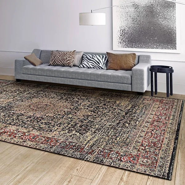 Martina Halston Area Rug - Cream/Black 2& x 3&7x22