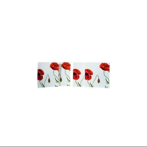 Red Vanilla Summer Sun Dinner Plates Set of 4