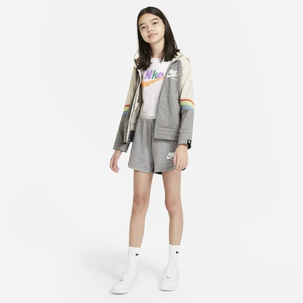 Nike Girls& Sportswear Heritage Full Zip Hoodie - L (Large)