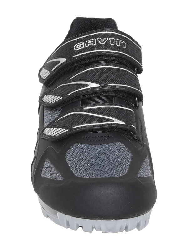 Gavin MTB Mountain Unisex Bike Mesh Indoor Fitness Cycling Shoes, Black/Grey