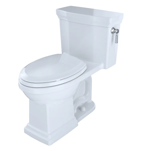 Toto Promenade II One-Piece Elongated 1.28 GPF Toilet with CeFiONtect and Right-Hand Trip Lever, Cotton White (MS814224CEFRG#01)