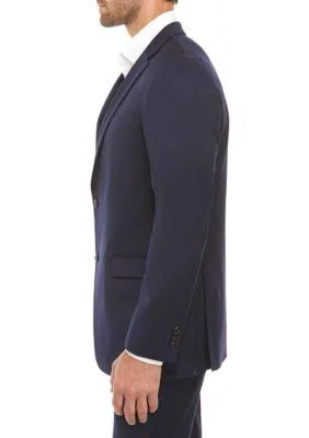 Tommy Hilfiger Men's Modern-Fit Th Flex Stretch Navy Twill Suit Jacket - Navy