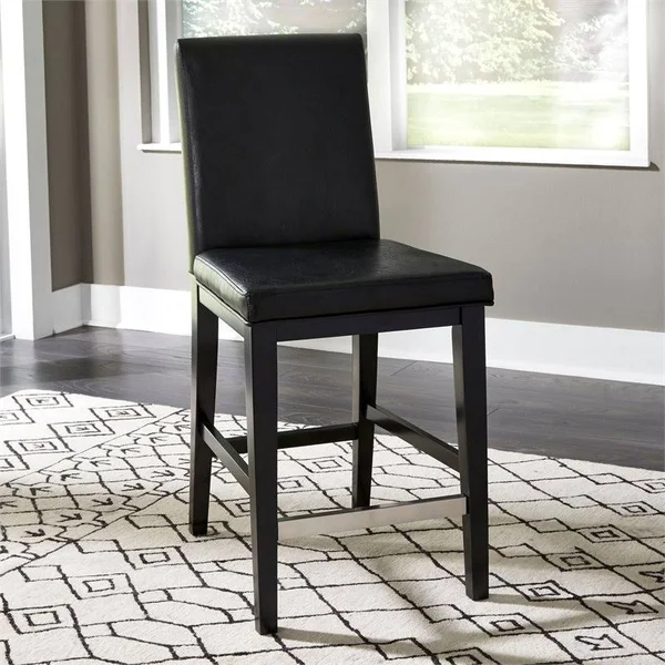 Homestyles 8002-89 Linear Black Counter Stool